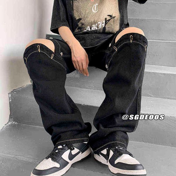 eoenkky/straight loose jeans mens retro high street oversize casual denim trousers harajuku washed hip hop jean pants t220726, Blue
eoenkky/straight loose jeans mens retro high street oversize casual denim trousers harajuku washed hip hop jean pants t220726, Blue