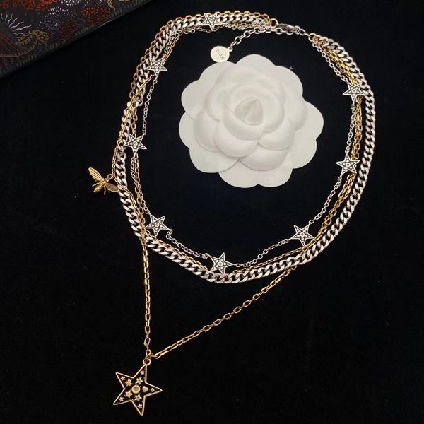 2022 new d family di multi-layer sky star necklace old fashion trend style jewelry, Silver
2022 new d family di multi-layer sky star necklace old fashion trend style jewelry, Silver