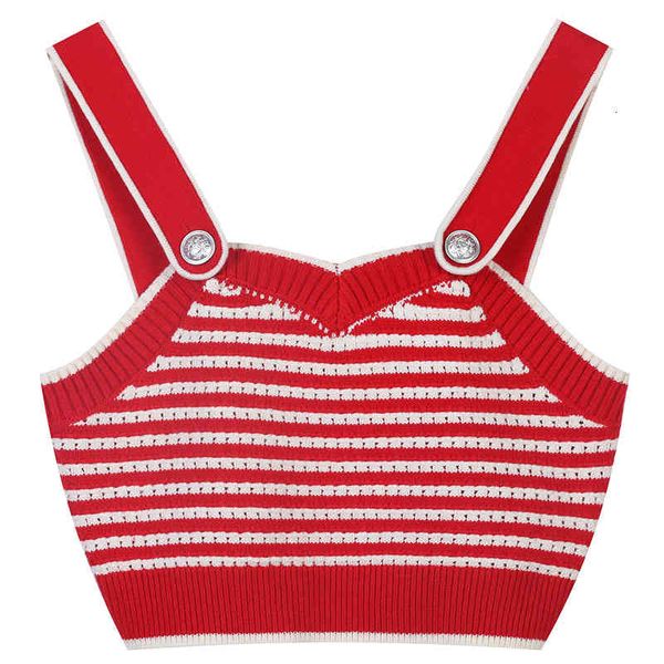 women's tanks & camis spring color contrast fashion stripe wrap chest sportswear slim fit v-neck button suspender sweater klwh, White
women's tanks & camis spring color contrast fashion stripe wrap chest sportswear slim fit v-neck button suspender sweater klwh, White