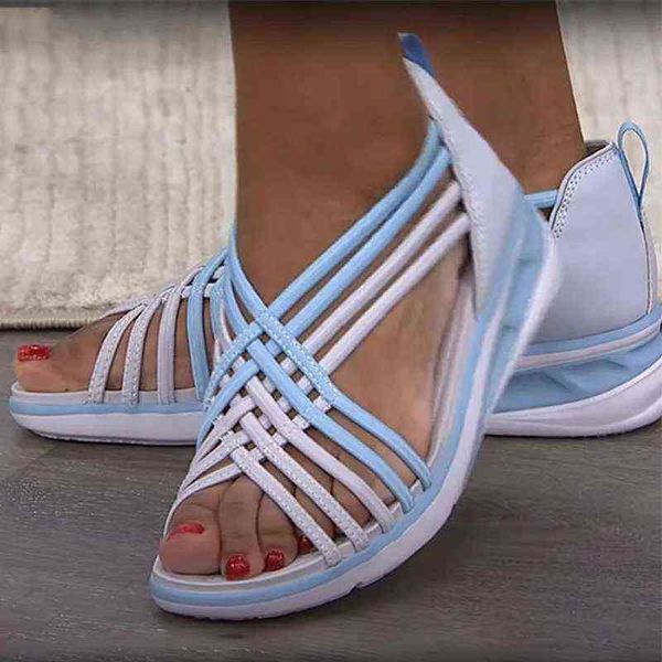 women sandals 2022 summer sandals casual wedges shoes for women soft heels chaussure femme mix color heel shoes summer footwear y220409, Black
women sandals 2022 summer sandals casual wedges shoes for women soft heels chaussure femme mix color heel shoes summer footwear y220409, Black