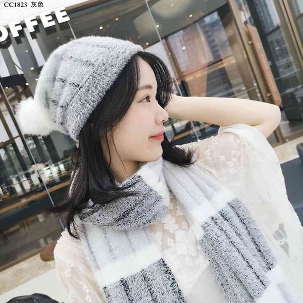 scarves fashion hat winter plush thickened wool small fragrance scarf two-piece suit women's fashion knitted hat winter, Blue;gray
scarves fashion hat winter plush thickened wool small fragrance scarf two-piece suit women's fashion knitted hat winter, Blue;gray