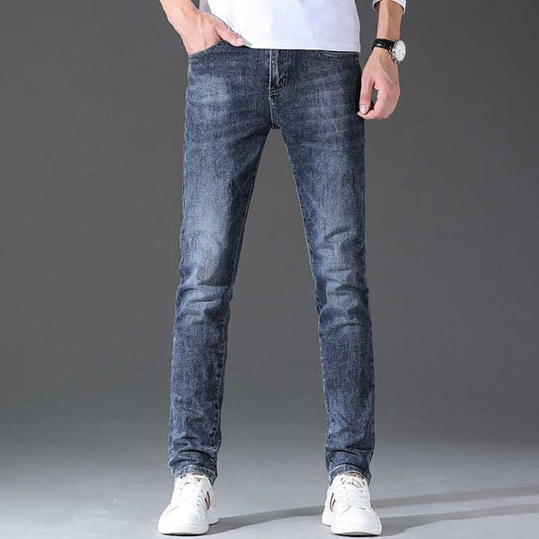 dark blue autumn and winter thickened business light luxury jeans men's high-end elastic slim straight slim pants men
dark blue autumn and winter thickened business light luxury jeans men's high-end elastic slim straight slim pants men
