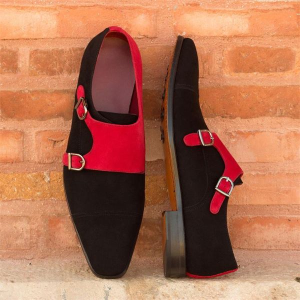 Men Elegant Monk Shoes Faux Suede Color Matching Personality Double Buckle Classic Fashion Business Casual Everyday Dress Shoes, Clear
Men Elegant Monk Shoes Faux Suede Color Matching Personality Double Buckle Classic Fashion Business Casual Everyday Dress Shoes, Clear
