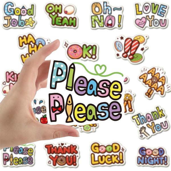 50pcs cartoon english words stickers skate accessories waterproof vinly sticker for lapphone case beer water bottle computer car sticker dec
50pcs cartoon english words stickers skate accessories waterproof vinly sticker for lapphone case beer water bottle computer car sticker dec