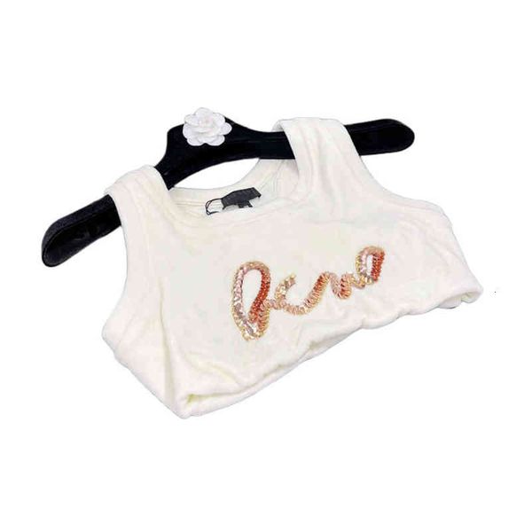 french style luxury designer high waist velour sleeveless tank fashion women's sequins letters velvet fabric camisole vest tank,top, White
french style luxury designer high waist velour sleeveless tank fashion women's sequins letters velvet fabric camisole vest tank,top, White