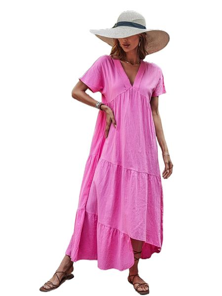 dolman sleeve ruffle asymmetrical hem smock dress 18pa#, Black;gray
dolman sleeve ruffle asymmetrical hem smock dress 18pa#, Black;gray