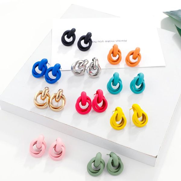 dangle & chandelier aensoa 2022 fashion colorful metal drop earrings for women trendy simple cute knot irregular statement jewelry, Silver
dangle & chandelier aensoa 2022 fashion colorful metal drop earrings for women trendy simple cute knot irregular statement jewelry, Silver