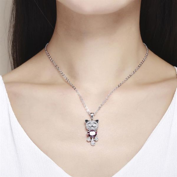 new cute teddy bear pendant necklace women kids maxi colar jewelry made with swarovski elements crystals from swarovski282b, Silver
new cute teddy bear pendant necklace women kids maxi colar jewelry made with swarovski elements crystals from swarovski282b, Silver