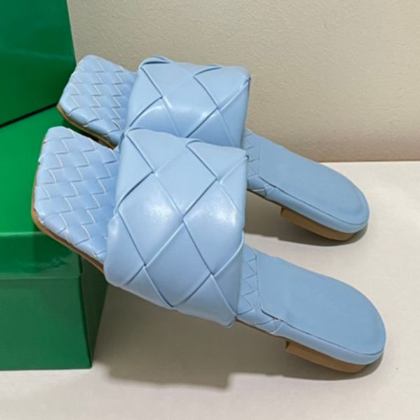 womens designer lido slippers fashion intreccio flat sandals rubber leather outsole square toe multicolor size 35-40 with box, Black
womens designer lido slippers fashion intreccio flat sandals rubber leather outsole square toe multicolor size 35-40 with box, Black