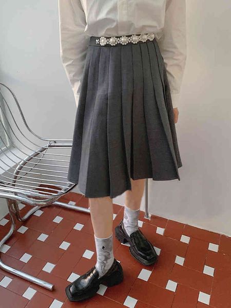 skirts 2022 women's pearl waist pleated skirt medium length art museum solid color temperament dress xmhp, Black
skirts 2022 women's pearl waist pleated skirt medium length art museum solid color temperament dress xmhp, Black