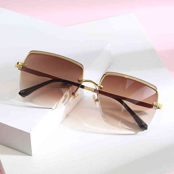sunglasses half frame trimmed square casual men's trend sunglasses y05n, White;black
sunglasses half frame trimmed square casual men's trend sunglasses y05n, White;black