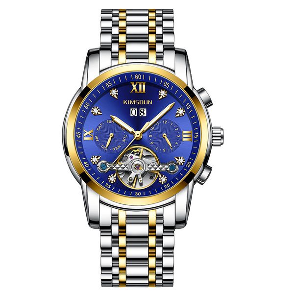 diamond-inlaid tourbillon hollow out automatic mechanical watch waterproof men's watch explosion gift e3, Slivery;brown
diamond-inlaid tourbillon hollow out automatic mechanical watch waterproof men's watch explosion gift e3, Slivery;brown