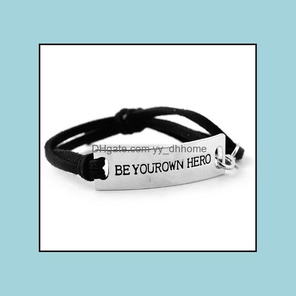 id identification bracelets jewelry jln personalized engraving lettering be your own hero long bar suede leather alloy bracelet drop delive, Black
id identification bracelets jewelry jln personalized engraving lettering be your own hero long bar suede leather alloy bracelet drop delive, Black