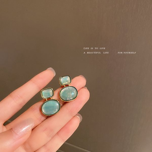 925 silver needle geometric opal earrings european and american retro court minimalism stud earrings fashion design personalized eardrop wo, Golden
925 silver needle geometric opal earrings european and american retro court minimalism stud earrings fashion design personalized eardrop wo, Golden