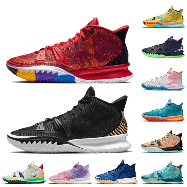 new one world 1 people chip light bone kyrie 7 mens basketball shoes kyries 5s sponge sandy creator hendrix horus rayguns daybreak squidward