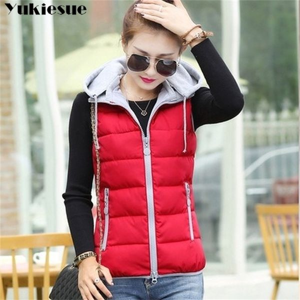 women s korean style solid sleeveless winter keep warm winter vest coat single women breasted loose thick fashion vest plus size 210412, Black;brown
women s korean style solid sleeveless winter keep warm winter vest coat single women breasted loose thick fashion vest plus size 210412, Black;brown