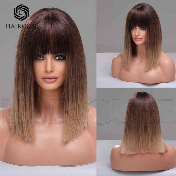 fashion trend women's wig brown gradient color qi bangs shoulder straight hair lovely elegant daily application 220527, Black
fashion trend women's wig brown gradient color qi bangs shoulder straight hair lovely elegant daily application 220527, Black
