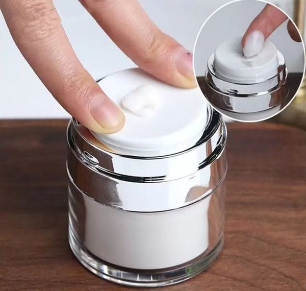 15g 30g 50g airless acrylic cream jar vacuum bottle white cosmetic makeup jars refillable container press lotion pump bottles
15g 30g 50g airless acrylic cream jar vacuum bottle white cosmetic makeup jars refillable container press lotion pump bottles