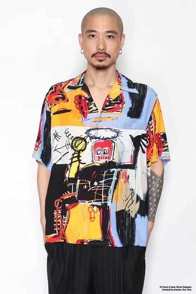 original new product wacko maria 22ss basquiat shirt basquiat graffiti short sleeve shirt, White;black
original new product wacko maria 22ss basquiat shirt basquiat graffiti short sleeve shirt, White;black
