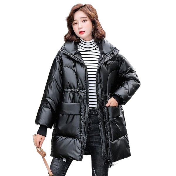 women's down & parkas fashion shiny warm hooded cotton jacket mid-length padded winter ladies parka 2021 b8cp#, Black
women's down & parkas fashion shiny warm hooded cotton jacket mid-length padded winter ladies parka 2021 b8cp#, Black