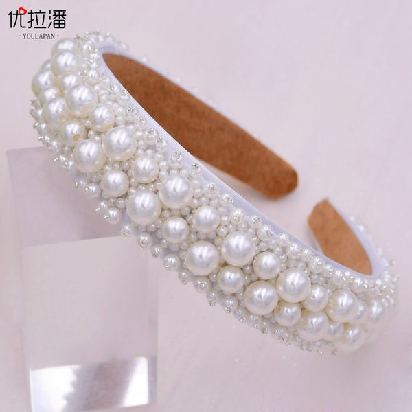 full pearls headband headdress wedding tiara baroque beautiful crown bride ladies jewelry crowns bride accessories style retro palace crown, Silver
full pearls headband headdress wedding tiara baroque beautiful crown bride ladies jewelry crowns bride accessories style retro palace crown, Silver