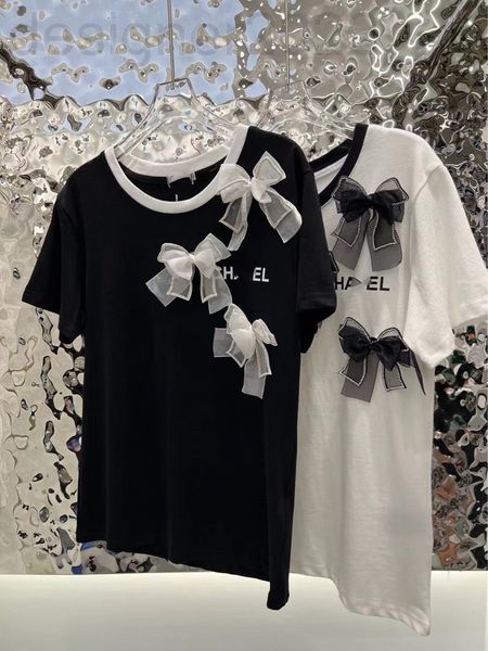 women's t-shirt designer correct version c * xiaoxiang bow diamond printed t-shirt design for rich little sister tm9o, White
women's t-shirt designer correct version c * xiaoxiang bow diamond printed t-shirt design for rich little sister tm9o, White