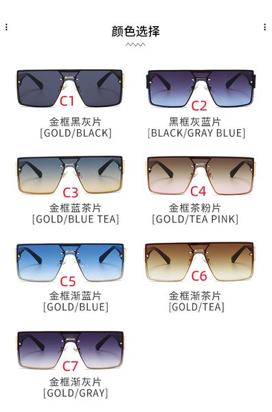 new style designer sunglasses for men and women fashion trend leisure uv protection glasses driving travel sunglasses 10438, White;black