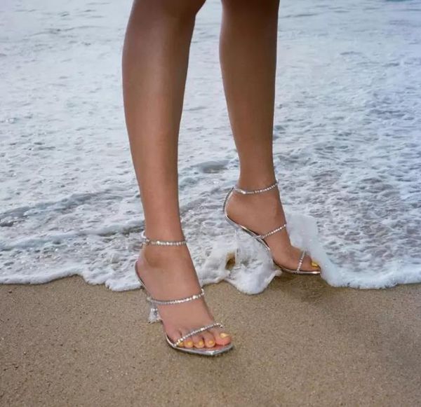 women brand sandals crystal-encrusted leather sandal women crystal-strap heels summer heeled shoes, Black
women brand sandals crystal-encrusted leather sandal women crystal-strap heels summer heeled shoes, Black