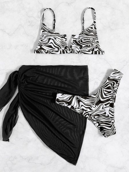 3pack zebra stripe v wired high cut bikini swimsuit & beach skirt v50k#, White;black
3pack zebra stripe v wired high cut bikini swimsuit & beach skirt v50k#, White;black