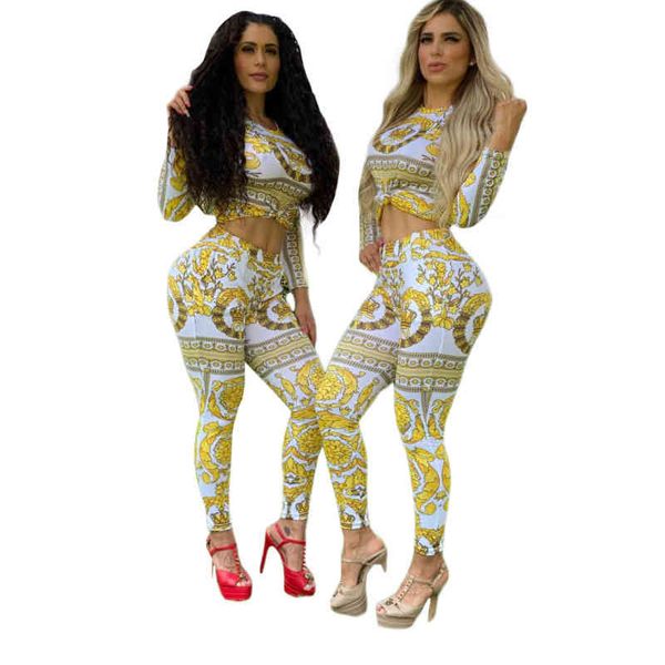 k7100 women spring fashion luxury designer women's digital printing casual two piece pants, White
k7100 women spring fashion luxury designer women's digital printing casual two piece pants, White