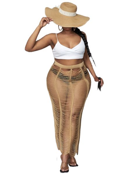 plus open knit cover up skirt without bikini n1yg#, Black
plus open knit cover up skirt without bikini n1yg#, Black