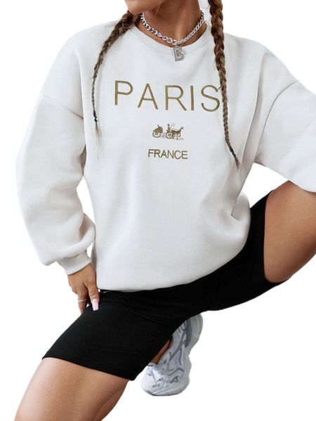 letter embroidered drop shoulder pullover x0jr#, Black
letter embroidered drop shoulder pullover x0jr#, Black