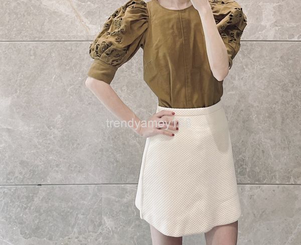 two piece dress the0r * elastic waist skirt autumn winter versatile short pure original fabric women's wear, White
two piece dress the0r * elastic waist skirt autumn winter versatile short pure original fabric women's wear, White