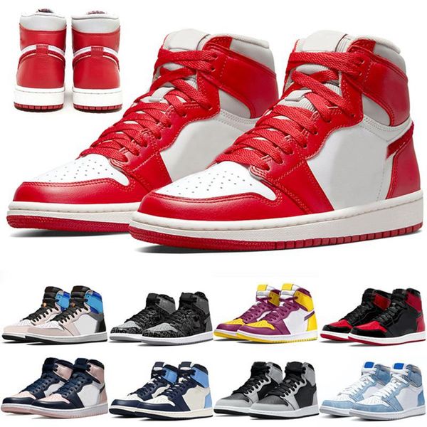 fashion women mens jumpman 1 patent bred denim 1s high basketball shoes newstalgia chenille sneakers cactus jack unc dark mocha trainers spo, Black
fashion women mens jumpman 1 patent bred denim 1s high basketball shoes newstalgia chenille sneakers cactus jack unc dark mocha trainers spo, Black