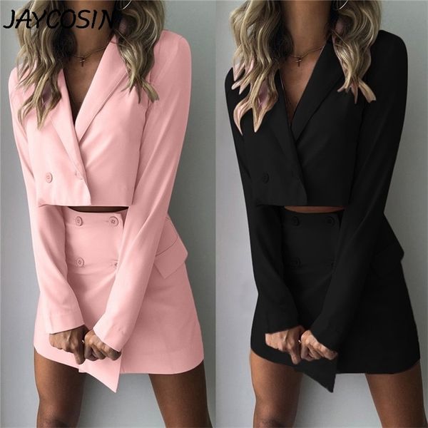 jaycosin women suits solid v neck slim navel lapel button short jacket high waist mini skirt 2 piece set temperament blazer suit, White
jaycosin women suits solid v neck slim navel lapel button short jacket high waist mini skirt 2 piece set temperament blazer suit, White