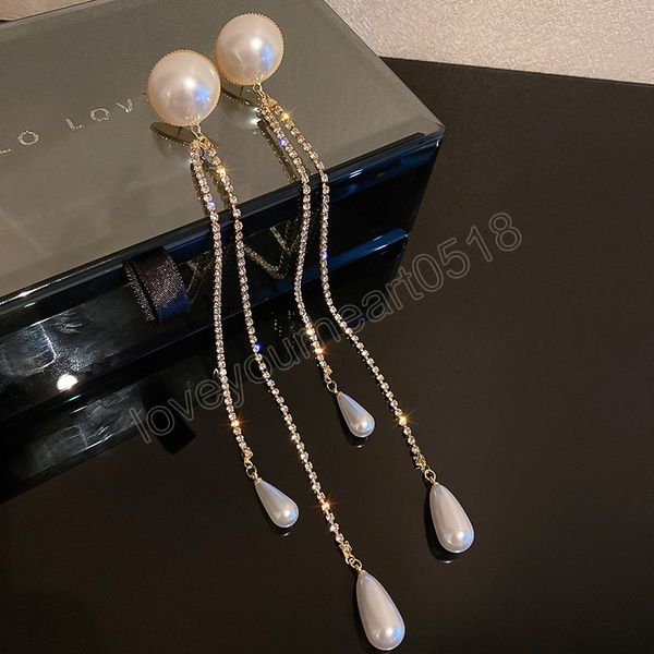 zircon pearl tassel ultra-long temperament exaggerated dangle earrings for women korean fashion earring birthday party jewelry gifts, Silver
zircon pearl tassel ultra-long temperament exaggerated dangle earrings for women korean fashion earring birthday party jewelry gifts, Silver
