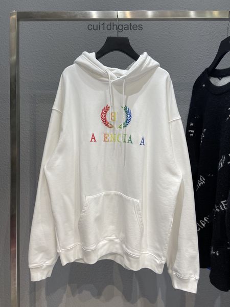 2022 designer blgc hoodies family chest rainbow gradient wheat ear double embroidery hoodie adjustable drawcord thread cuffed kangaroo pocke, Black
2022 designer blgc hoodies family chest rainbow gradient wheat ear double embroidery hoodie adjustable drawcord thread cuffed kangaroo pocke, Black