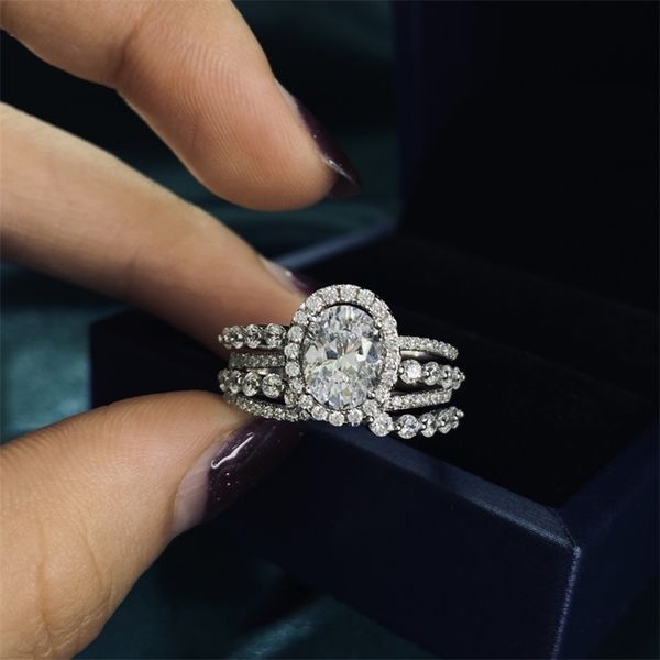 100% s925 sterling silver bridal rings sparkling high carbon diamond wedding engagement party fine jewelry gifts wholesale 220728, Slivery;golden
100% s925 sterling silver bridal rings sparkling high carbon diamond wedding engagement party fine jewelry gifts wholesale 220728, Slivery;golden