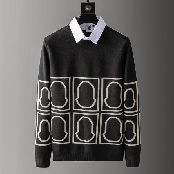 european and american men's wear summer 2022 new cartoon print on long sleeve lapel fashion knit sweater, White;black
european and american men's wear summer 2022 new cartoon print on long sleeve lapel fashion knit sweater, White;black