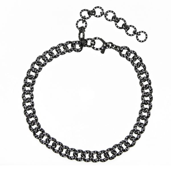iced out hip hop cuban chain necklace spot jewelry new wedding gift for women cool design black with white fashion gift, Silver
iced out hip hop cuban chain necklace spot jewelry new wedding gift for women cool design black with white fashion gift, Silver