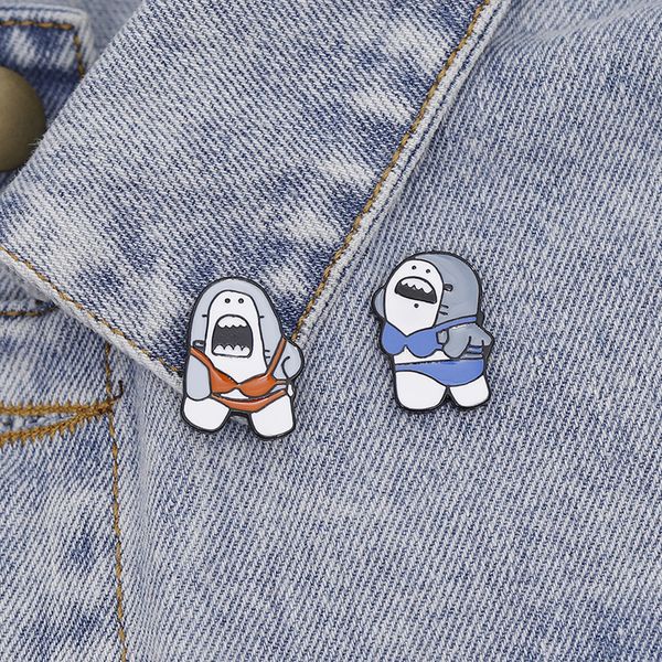 new brooch cartoon cute funny funny couple bikini shark brooch cowboy badge accessories, Blue
new brooch cartoon cute funny funny couple bikini shark brooch cowboy badge accessories, Blue