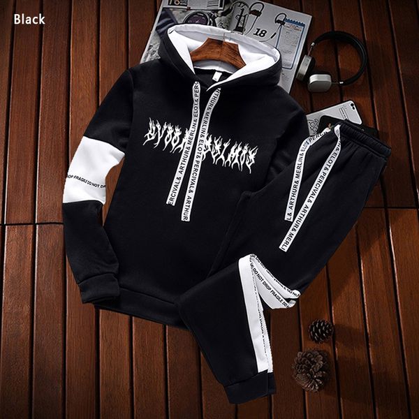 men tracksuit sets men s casual hoodies sweatshirt suit male sportswear jogging running gym hoodies pants 2 pieces set 220718, Black
men tracksuit sets men s casual hoodies sweatshirt suit male sportswear jogging running gym hoodies pants 2 pieces set 220718, Black