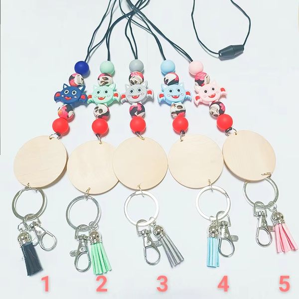 wholesale personalized silicone bead lanyard necklace blank disc tassel pendant chain multicolor optional, Silver
wholesale personalized silicone bead lanyard necklace blank disc tassel pendant chain multicolor optional, Silver