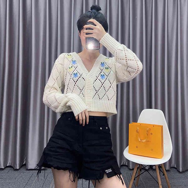 women's knits & tees short long sleeve hollow out small flower embroidery v-neck cardigan female alpaca wool solid color coat fresh and, White
women's knits & tees short long sleeve hollow out small flower embroidery v-neck cardigan female alpaca wool solid color coat fresh and, White