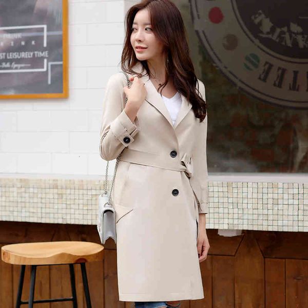 women's trench coats windbreaker women's long style korean spring and autumn clothes windbreaker coat knee size wear 0pon, Tan;black
women's trench coats windbreaker women's long style korean spring and autumn clothes windbreaker coat knee size wear 0pon, Tan;black