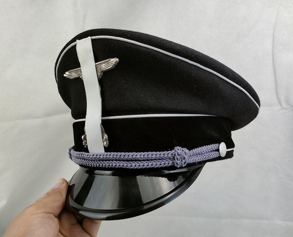 wwii ww2 german army officer visor hat military wool cap with badge black 57 58 59 60 61 62 cm war reenactments 220817, Blue;gray
wwii ww2 german army officer visor hat military wool cap with badge black 57 58 59 60 61 62 cm war reenactments 220817, Blue;gray