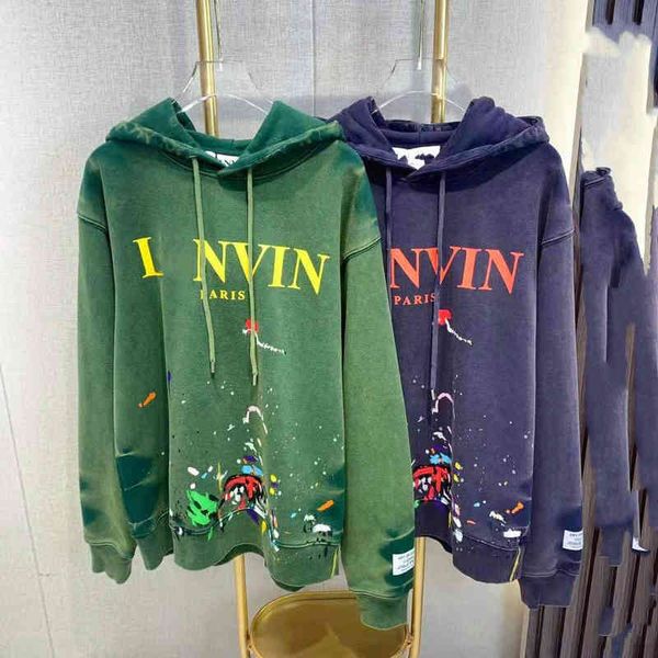 women's hoodies & sweatshirts high version early autumn langjia washing old graffiti color ink letters 390g heavy terry hooded hoodie m, Black
women's hoodies & sweatshirts high version early autumn langjia washing old graffiti color ink letters 390g heavy terry hooded hoodie m, Black