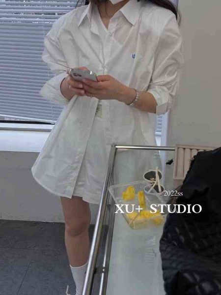two piece dress summer 2022 xu + embroidered letter design casual slim long sleeved shirt elastic waist shorts set k6j5, White
two piece dress summer 2022 xu + embroidered letter design casual slim long sleeved shirt elastic waist shorts set k6j5, White