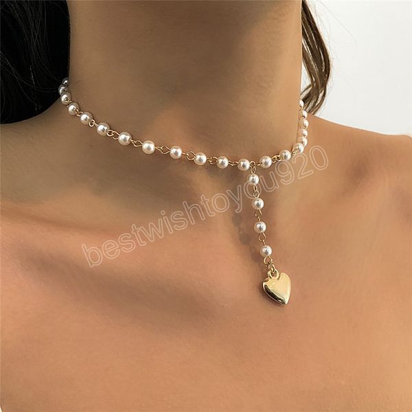 temperament imitation pearl heart pendant necklace for women wedding bridal sweet love girlfriend jewelry gifts, Silver
temperament imitation pearl heart pendant necklace for women wedding bridal sweet love girlfriend jewelry gifts, Silver