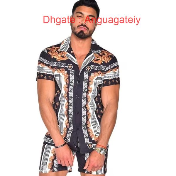 men's fashion casual shirts tracksuit hawaiian sets t-shirts printing luxury summer swim short sleeve button men shirt suit vacation be, White;black
men's fashion casual shirts tracksuit hawaiian sets t-shirts printing luxury summer swim short sleeve button men shirt suit vacation be, White;black